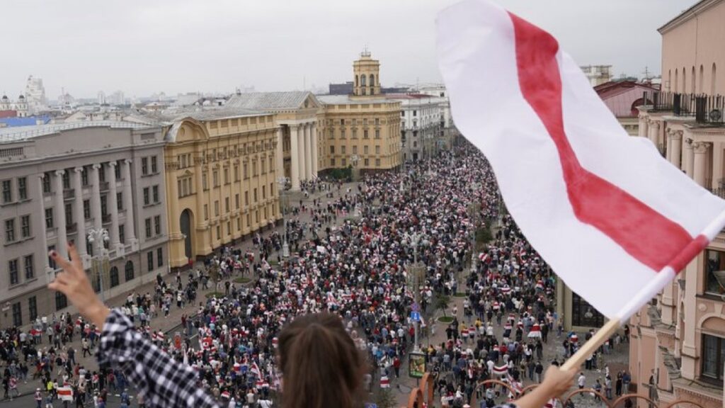 Belarus opposition figure jailed for 10 days